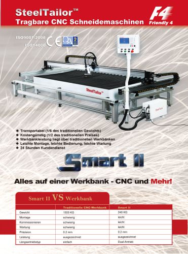 SteelTailor- Smart II,Portable cnc plasma table cutting machines(de)