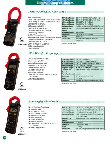 Digital Clamp Meter Multimeter