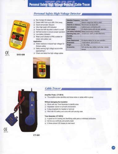 Personal Safety Hight Voltage Detector / Cable Tracer