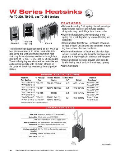 W Series Heatsinks