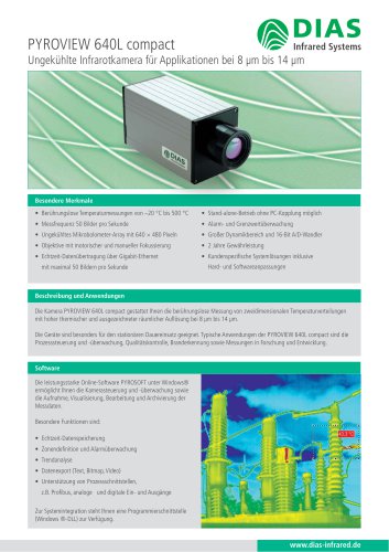 Hochauflösende Infrarotkamera PYROVIEW 640L compact