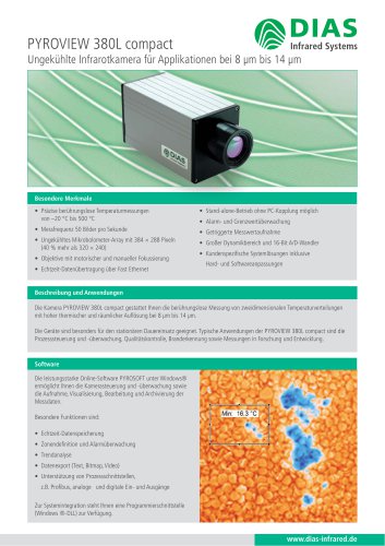 Stationäre Infrarotkamera PYROVIEW 380L compact