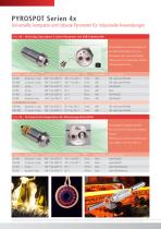 Übersicht aller erhältlichen Pyrometer PYROSPOT - 4