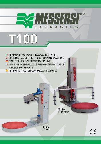 T100/T110 drehteller schrumpfmaschine