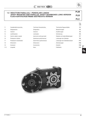 LONG PARALLEL SHAFT MOUNTED PL