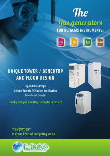 The Gas generators FOR GC/GCMS INSTRUMENTS!