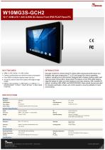 10.1" ARM A78 + A55 G-WIN GC-Series Front IP65 PCAP Panel PC W10MG3S-GCH2