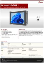10.1” Intel® Alder Lake-N N150 PO Series HMI Panel PC W10IAN3S-POA1