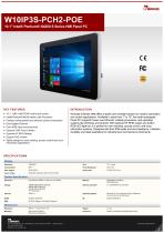 10.1" Intel® Pentium® N4200 S Series HMI Panel PC W10IP3S-PCH2-POE