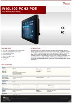10.1" PoE Chassis Display W10L100PCH2POE