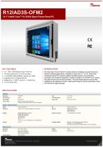 12.1" Intel® Core™ i5-1235U Open Frame Panel PC R12IAD3S-OFM2