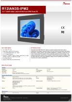 12.1” Intel® Twin Lake N150 Front IP65 Panel PC R12IAN3S-IPM2