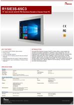 15" Intel Atom® x6413E IP65 Stainless Resistive Chassis Panel PC R15IE3S-65C3