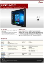 15" Intel® Celeron® N6211 PT Series HMI Touch Panel PC R15IE3S-PTC3