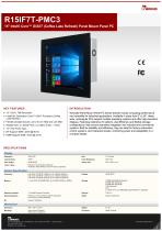 15" Intel® Core™ i3/i5/i7 (Coffee Lake Refresh) Panel Mount Panel PC R15IF7T-PMC3