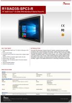 15" Intel® Core™ i5-1235U IP65 Stainless R Series Panel PC R15IAD3S-SPC3-R
