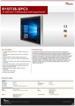 15" Intel® Core™ i5 IP65 Stainless PCAP Chassis Panel PC R15IT3S-SPC3