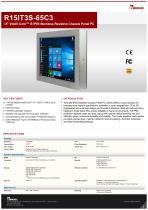 15" Intel® Core™ i5 IP65 Stainless Resistive Chassis Panel PC R15IT3S-65C3