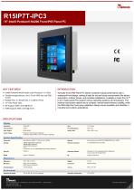 15" Intel® Pentium® N4200 Front IP65 Panel PC R15IP7T-IPC3