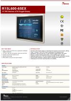 15" IP65 Stainless ATEX Rugged Display R15L600-65EX