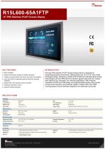 15" IP65 Stainless PCAP Chassis Display R15L600-65A1FTP