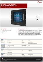 15" Rack Mount Display R15L600-RKC3
