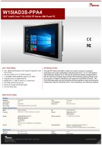 15.6" Intel® Core™ i5-1235U PP Series HMI Panel PC W15IAD3S-PPA4