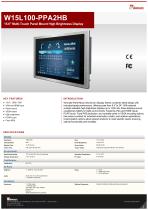15.6" Multi-Touch Panel Mount High Brightness Display W15L100-PPA2HB