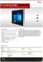 17" Intel® Core™ i5-1235U IP65 Stainless PCAP Chassis Panel PC R17IAD3S-SPM1