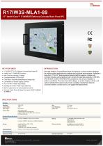 17" Intel® Core™ i7-­8665UE Defence Console Rack Panel PC R17IW3S-MLA1-89