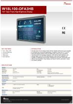18.5” Open Frame High Brightness Display W18L100-OFA3HB