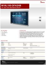 18.5” Open Frame High Brightness Monitor W18L100-OFA2HB