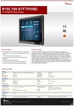 19" G-WIN IP67 Series Display R19L100-67FTP(HB)