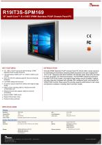 19" Intel® Core™ i5-1135G7 IP69K Stainless PCAP Chassis Panel PC R19IT3S-SPM169