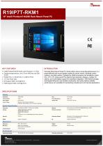 19" Intel® Pentium® N4200 Rack Mount Panel PC R19IP7T-RKM1
