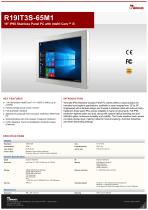 19" IP65 Stainless Panel PC with Intel® Core™ i5 R19IT3S-65M1