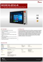 21.5" Intel Atom® x6413E IP65 Stainless B Series Panel PC W22IE3S-SPA3-B