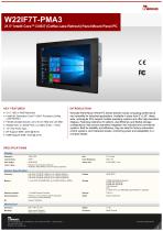 21.5" Intel® Core™ i3/i5/i7 (Coffee Lake Refresh) Panel Mount Panel PC W22IF7T-PMA3