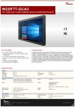 21.5" Intel® Core™ i3/i5/i7 G-WIN GC Series Front IP65 PCAP Panel PC W22IF7T-GCA3