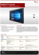 21.5" Intel® Core™ i5 Standalone Panel PC HMI W22IT7T-GCA3