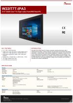 21.5" Intel® Core™ i5 (Tiger Lake) Front IP65 Panel PC W22IT7T-IPA3