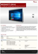 21.5" Intel® Core™ i9/i7/i5/i3 (Alder Lake S) Open Frame Panel PC W22IAD7T-OFA3