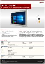 24" Intel Atom® x6413E IP65 Stainless Resistive Chassis Panel PC W24IE3S-65A2