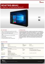 24" Intel® Core™ i5-1135G7 M Series HMI Panel PC W24ITWS-MHA2