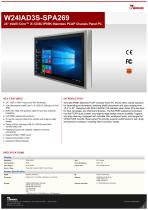 24" Intel® Core™ i5-1235U IP69K Stainless PCAP Chassis Panel PC W24IAD3S-SPA269