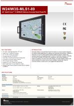 24" Intel® Core™ i7-­8665UE Defence Console Rack Panel PC W24IW3S-MLS1-89