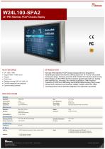 24" IP65 Stainless PCAP Chassis Display W24L100-SPA2