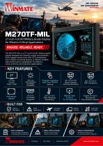 27” 4K UHD Chassis Defence Display M270TF-MIL