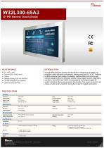 32" IP65 Stainless Chassis Display W32L300-65A3