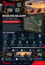 32" PCAP Rack Mount Defence Display W32L100-MLA3FP